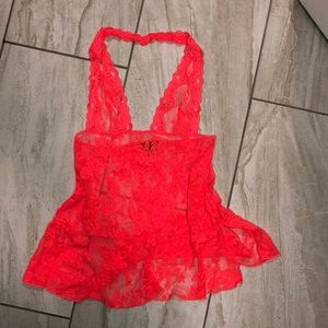 Victoria’s secret Coral halter top lingerie size m